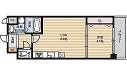 セノアタワー新大阪 5階1LDKの間取り