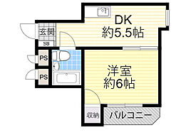 間取図画像 1DK