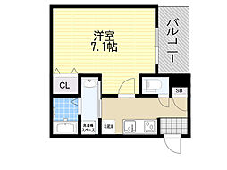 川西市小花1丁目アパート 1Kの間取図画像