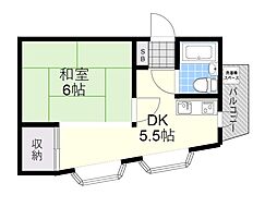 ダイイチホームビル 1DKの間取図画像