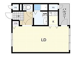 ロイヤルスプリングス 1Kの間取図画像
