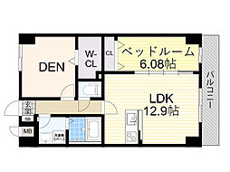 豊中市三和町1丁目マンション 1SLDKの間取図画像