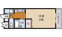 フォーレスト・ヒル1 1Kの間取図画像