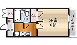 ディア・ハイム 1Kの間取図画像