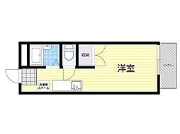 ハイツホシガキ ワンルームの間取図画像