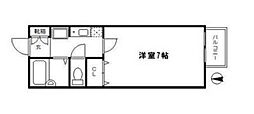ハイド・パーク1 1Kの間取図画像