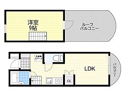 コスモ78 1LDKの間取図画像