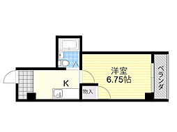 シャトレーツカサ 1Kの間取図画像