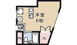 プレアール瀬川公園 ワンルームの間取図画像