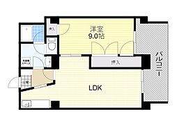 豊中グランドハイツ 1LDKの間取図画像