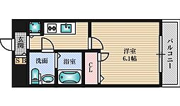 エスリード北大阪レジデンス 1Kの間取図画像