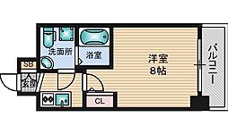 SEST新大阪 1Kの間取図画像
