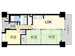 ライオンズマンション新大阪第6 3LDKの間取図画像