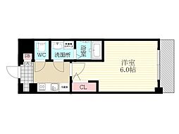 エスリードレジデンス新大阪PRIME 1Kの間取図画像