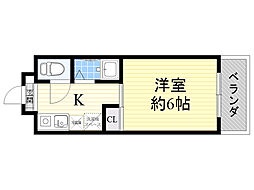 RIGEL 1Kの間取図画像