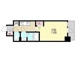 CASAREGULUS新大阪 1Kの間取図画像