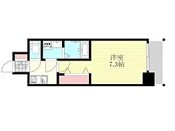S-RESIDENCE三国WEST 1Kの間取図画像