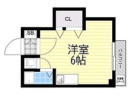 イーズマンションファイブ ワンルームの間取図画像