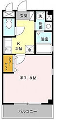 メゾン・ド・カレッタ 1Kの間取図画像