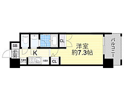 PARKFLATSESAKA ワンルームの間取図画像