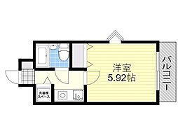 プレステージすみよし 1Kの間取図画像