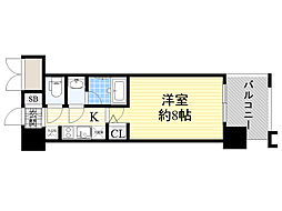 PARKFLATSESAKA 1Kの間取図画像