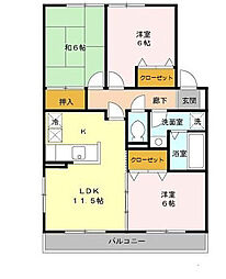 パールハイム 3LDKの間取図画像