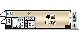 シティライフ8 ワンルームの間取図画像