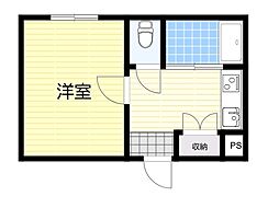 フェニックス豊中 1Kの間取図画像