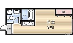 めぞんどそれいゆ 1Kの間取図画像