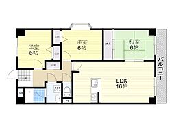 ステラハイツ千里 3LDKの間取図画像