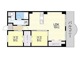 メゾン・プレミエール 2LDKの間取図画像