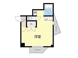 OHSシティビル ワンルームの間取図画像