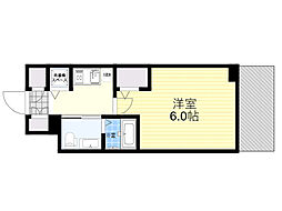 エスリード新大阪NORTH 1Kの間取図画像
