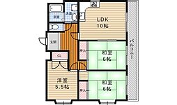 コスモス 3LDKの間取図画像