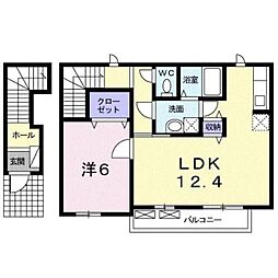 セブンフォレスト 1LDKの間取図画像