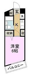 メゾン・アルカディア御門 1Kの間取図画像
