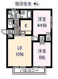 グランフォレスタ 2LDKの間取図画像