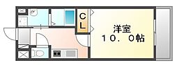 MJマンション 1Kの間取図画像