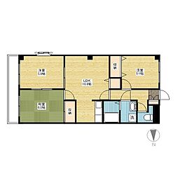 あかりA 3LDKの間取図画像