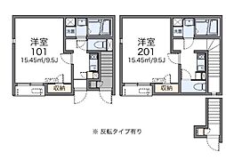 レオネクストセゾンＭＫ 1階1Kの間取り