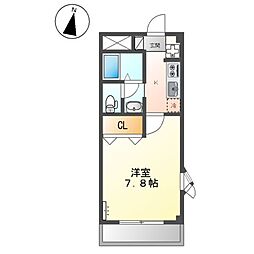 JR山陽本線 福山駅 徒歩26分の賃貸アパート 2階1Kの間取り