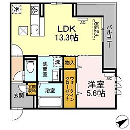 間取図画像 1LDK
