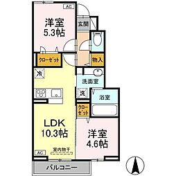 間取図画像 2LDK