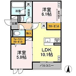 間取図画像 2LDK