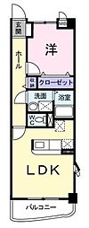 メゾンアウローラ 1LDKの間取図画像
