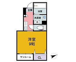 Alba 1Kの間取図画像