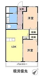 ウィルハイム2 2LDKの間取図画像
