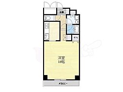 桃山台アルビラ 1Kの間取図画像