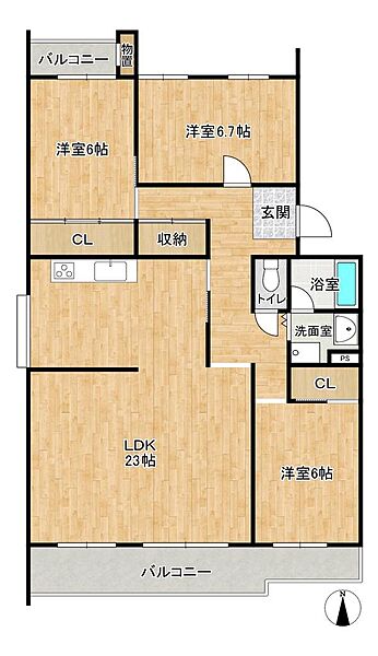 間取り：326000271386